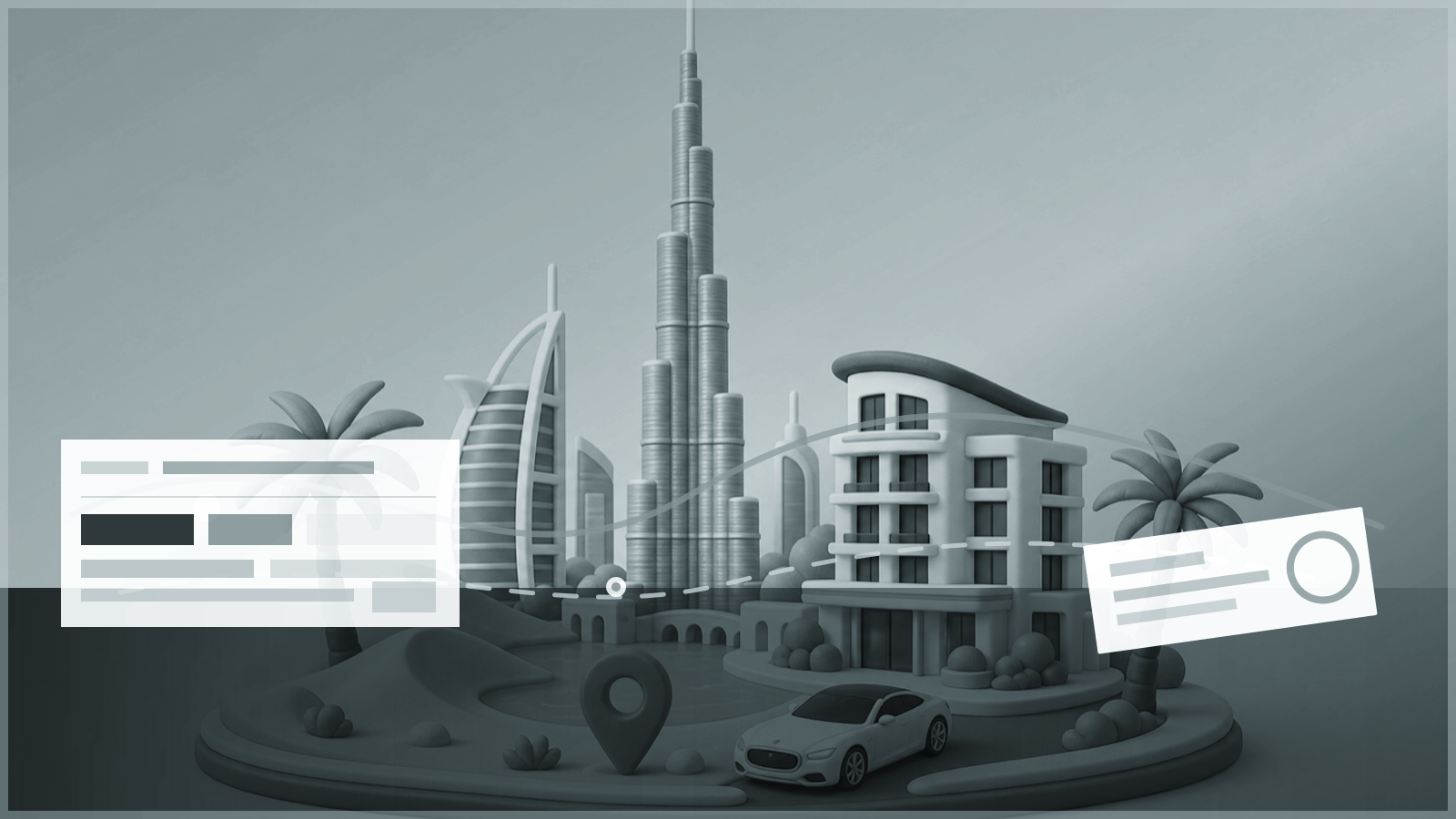 Dubai travel miniature