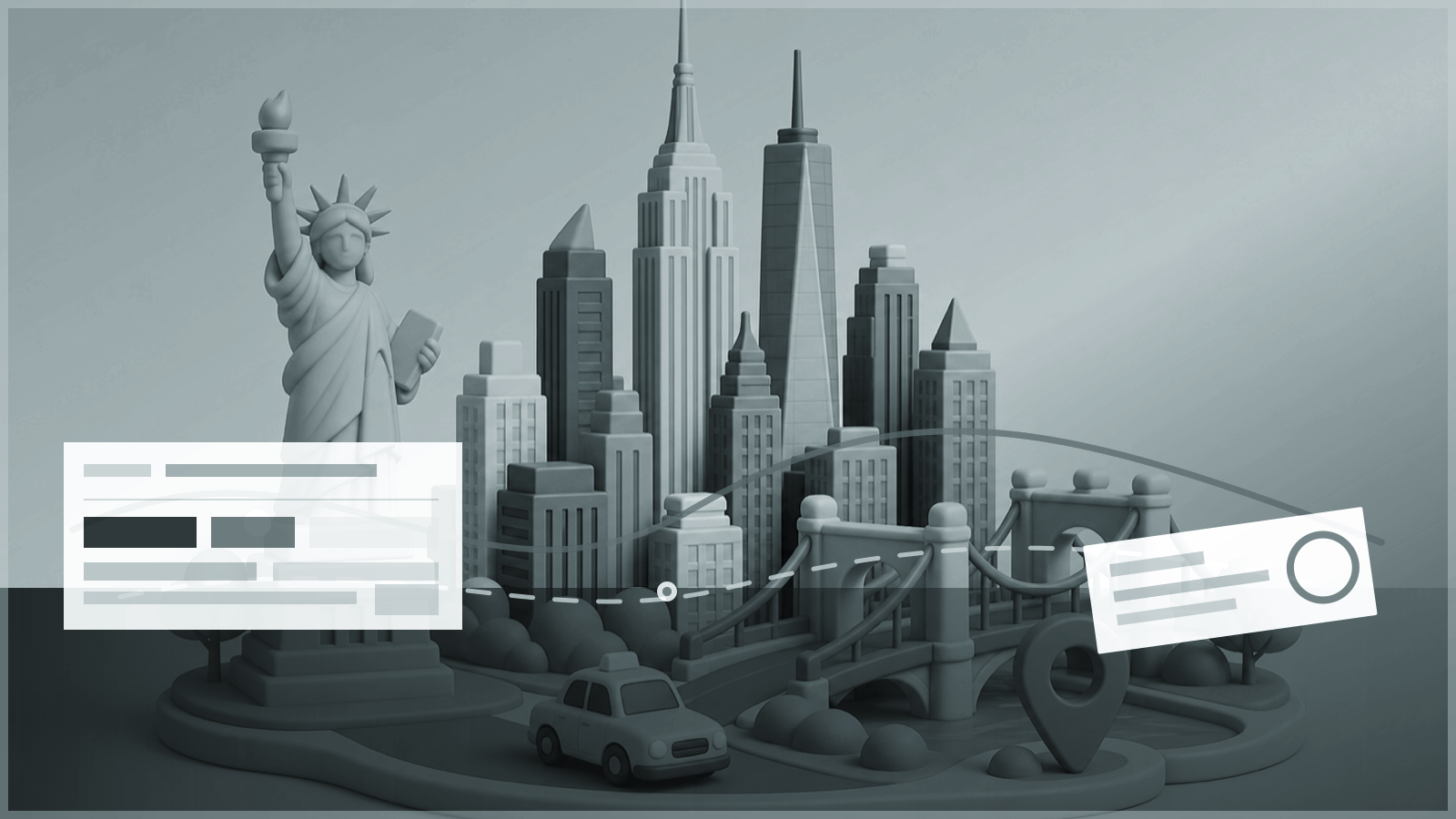 New York travel miniature